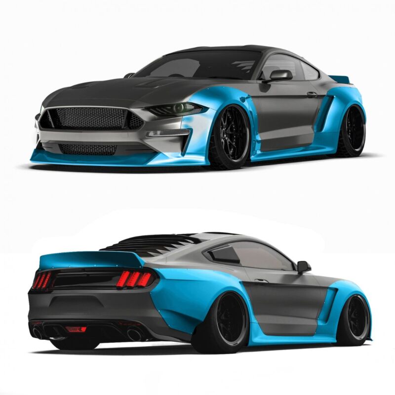 Clinched Flares Widebody Kit 18 Ford Mustang