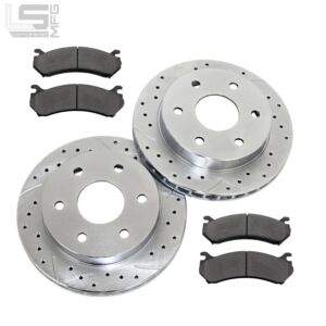 Little Shop Front Drilled/Slotted Rotors w/pads (GM 99-20 Silverado/Sierra 1500)