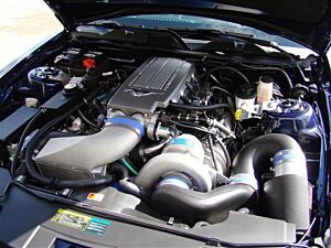 Vortech 2007-2008 Mustang GT 4.6L Vortech V-3 Si H.O. Supercharger w/ Charge Cooler (Satin)