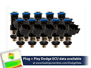 Fuel Injector Clinic 1000CC FIC Injector Set For Dodge Viper ZB1 ('03-'06)