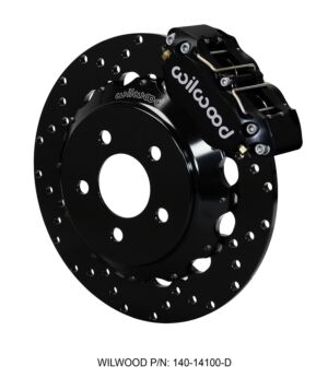 Wilwood Dynapro Radial Front Drag Brake Kit - 12.9" Drilled Rotors (Black) (2016 Ford Mustang GT)