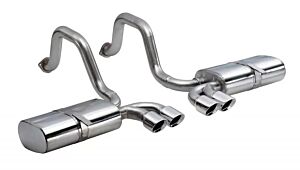 CORSA Performance 2.5" Axleback Exhaust Dual Rear Exit with Twin 3.5" Polished Pro-Series Tips Chevrolet Corvette C5 | C5 Z06 (1997-2004)