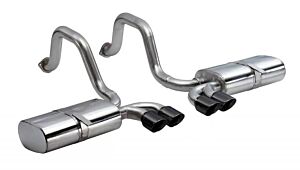 CORSA Performance 2.5" Axleback Exhaust Dual Rear Exit with Twin 3.5" Black PVD Pro-Series Tips Chevrolet Corvette C5 (1997-2004)