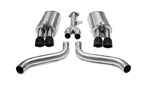 CORSA Performance 2.5" Catback Exhaust Dual Rear Exit with Twin 3.5" Black PVD Pro-Series Tips Chevrolet Corvette C4 (1986-1991)