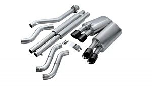 CORSA Performance 2.5" Catback Exhaust Dual Rear Exit with Twin 3.5" Black PVD Pro-Series Tips Chevrolet Corvette C4 ZR1 (1990-1995)