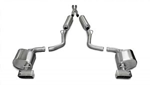 CORSA Performance 2.5" Catback Exhaust Dual Rear Exit with GTX Polished Tips Dodge Challenger R/T (2009-2010)