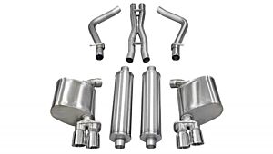 CORSA Performance 2.5" Catback Exhaust Dual Rear Exit with Twin 3.0" Polished Pro-Series Tips Dodge Charger R/T (2011-2014)