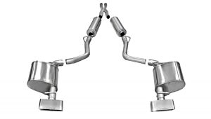 CORSA Performance 2.5" Catback Exhaust Dual Rear Exit with GTX2 Polished Tips Dodge Challenger R/T (2011-2014)