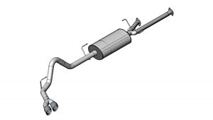 CORSA Performance 3.0" Catback Exhaust Single Side Exit with Twin 4.0" Black PVD Pro-Series Tips Toyota Tundra Double Cab/Crew Max (2009-2010)