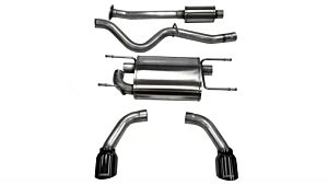 CORSA Performance 2.5" Catback Exhaust Dual Rear Exit with Single 4.5" Black PVD Pro-Series Tips Scion FRS | Subaru BRZ | Toyota GT-86 2012-2016