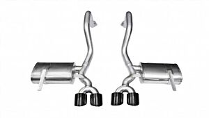 CORSA Performance 2.5" Axleback Exhaust Dual Rear Exit with Twin 4.0" Black PVD Pro-Series Tips Chevrolet Corvette C5 (1997-2004)