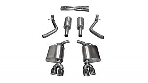 CORSA Performance 2.5" Catback Exhaust Dual Rear Exit with Twin 3.5" Polished Pro-Series Tips Dodge Challenger R/T (2015-2016)