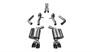 CORSA Performance 2.75" Catback Exhaust Dual Rear Exit with Twin 3.5" Polished Pro-Series Tips Dodge Challenger (2015-2019)
