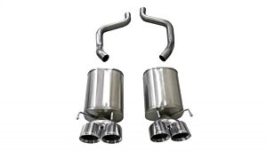 CORSA Performance 2.5" Axleback Exhaust Dual Rear Exit with Twin 4.5" Polished Pro-Series Tips Chevrolet Corvette C6 (2005-2008)