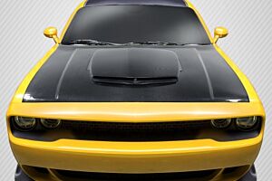 Extreme Dimensions 2008-2023 Dodge Challenger Carbon Creations TA Look Hood - 1 Piece