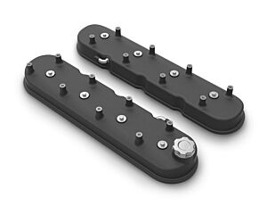 Holley Tall LS Valve Covers - Satin Black