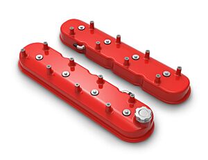 Holley Tall LS Valve Covers - Gloss Red
