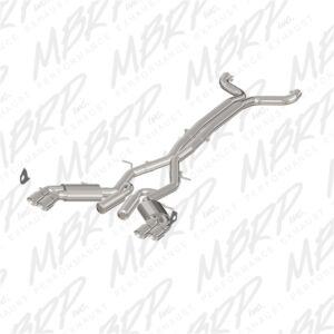 MBRP Chevy Camaro SS 6.2L 3in Dual Cat-Back Quad Tip Exhaust Street Version w/ SS T409 Tips (2016-2018 Camaro V8)