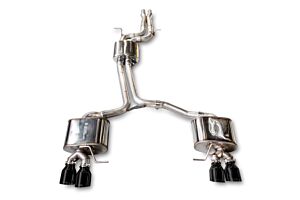 AWE Touring Edition Exhaust for 8R SQ5 - Quad Outlet, Diamond Black Tips Audi SQ5 2014-2017