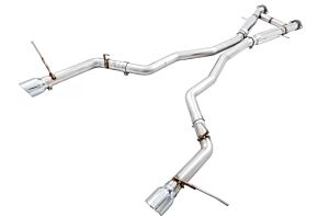 AWE Track Edition Exhaust for Jeep Grand Cherokee SRT - Chrome Silver Tips Jeep Grand Cherokee SRT 2014-2021