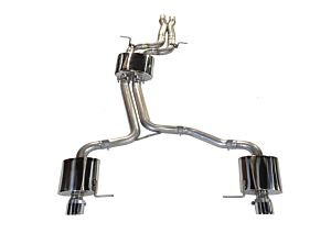 AWE Non-Resonated Exhaust System (Downpipe-Back) for 8R Q5 3.2L - Diamond Black Tips Audi Q5 2009-2012