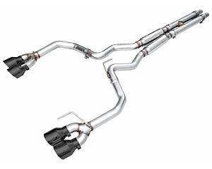 AWE SwitchPath Exhaust for S650 Mustang GT Coupe - Quad Diamond Black Tips Ford Mustang GT Premium 2024-2024