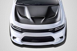 Extreme Dimensions 2015-2023 Dodge Charger Carbon Creations Dritech Hellcat Look Hood - 1 Piece