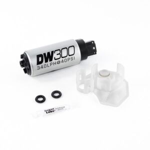 DeatschWerks (340lph DW300C Compact Fuel Pump w/Install Kit 08-15 Mitsubishi EVO X (w/o Clips) 9-307-1026