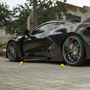 Sigala Designs Widebody RR Side Extensions (2 pcs) (2020+ Corvette C8)