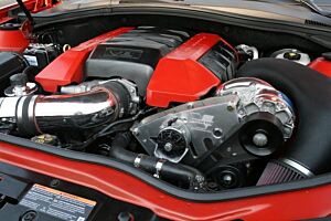 Vortech Camaro Tuner Kit w/V-3 Si & Cooler, Satin (2010-2013 6.2L Camaro SS)