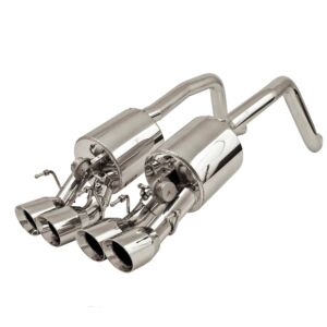 B&B Exhaust System  Fusion with Quad 4" Round Tips (09-13 C6 Corvette) 