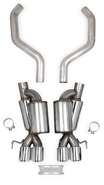 Hooker Blackheart C6 Corvette Z06 3 inch Axle-Back Exhaust Kit With Mufflers and With Resonators