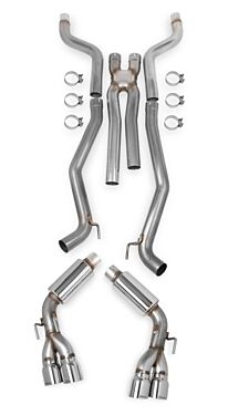 Hooker Black Camaro SS 2012-2014 6.2L- V8 304SS 3 inch Cat-Back Exhaust System + X-Pipe (Quad Tips) with mufflers (Does not fit Convertible or ZL1)