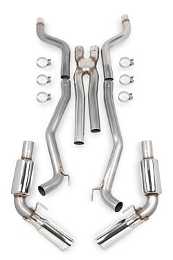  Hooker BlackHeart Camaro SS 2010-2013 6.2L- V8 and 2010-15 Camaro 3.6L - V6 304SS 3 inch Cat-Back Exhaust System + X-Pipe (with mufflers)
