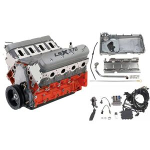 Chevrolet Performance LSX376-B8 376ci Engine Kit EFI with Muscle Car Oil Pan Kit