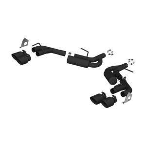 MBRP 2.5in. Axle Back; Non NPP; Black Coated (2016-2020 Camaro) - S7039BLK