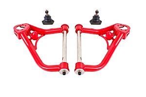 BMR Suspension A-arms, Lower, DOM, Non-adjustable, Polyurethane Bushings, Front Bump Stops (68-74 X-Body) 