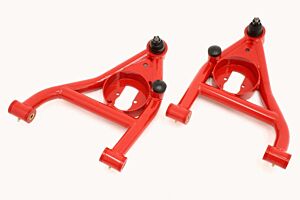 BMR Suspension A-arms, Lower, DOM, Non-adjustable, Polyurethane Bushings, Rear Bump Stops (67-69 GM F-Body) 