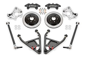 BMR Suspensions 15" Conversion Kit By Carlyle Racing, Solid Rotors, Black Calipers (2014-2019 Corvette)