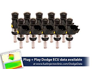 Fuel Injector Clinic 1440CC (160 LBS/HR AT OE 58 PSI Fuel Pressure) FIC Injector Set For 6.2 Truck Motors ('09-'13) Injector Sets (HIGH-Z)
