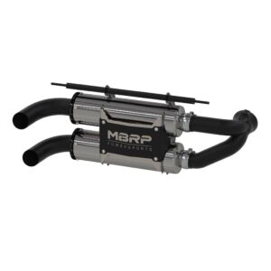 MBRP Stacked Dual Slip On Exhaust Pipe Performance Series Polaris RZR 900 All Models 2011-2014