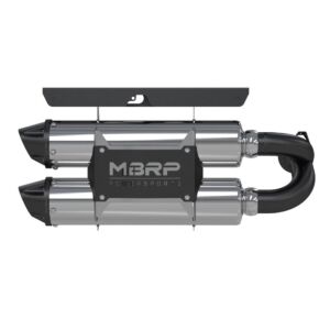 MBRP Stacked Dual Slip On Exhaust Pipe Performance Series Polaris RZR XP 1000 2014