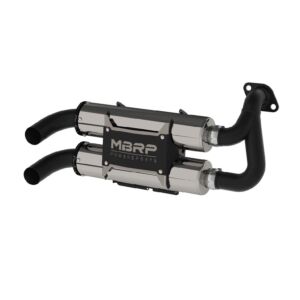 MBRP Performance Series Stacked Dual Slip On Exhaust Pipe Polaris RZR S 1000 | General 1000 2016-2020