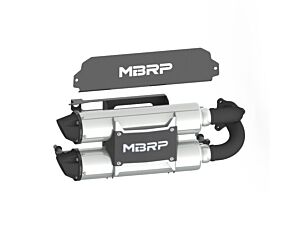 MBRP Stacked Dual Slip On Exhaust Pipe Polaris RZR Pro XP Turbo Performance Series 2020