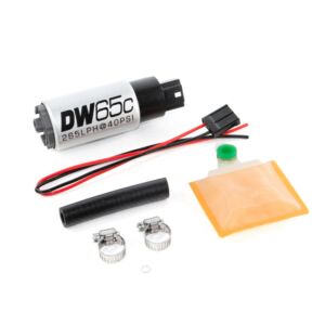 DeatschWerks (265 LPH DW65C Series Compact Fuel Pump w/o Mounting Clips (w/ Universal Install Kit) 9-651-1000
