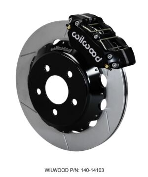 Wilwood Dynapro Radial Front Drag Brake Kit - w/ 12.88" Slotted Rotors (Black) (2016 Ford Mustang GT)