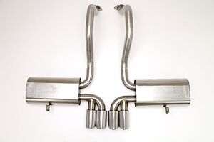 Billy Boat B&B Chevy C5 Corvette Route 66 Axle Back Exhaust System (Round Tips) FCOR-0210