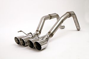 Billy Boat B&B Chevy C6 Corvette Bullet Axle Back Exhaust System (Round Tips) FCOR-0415
