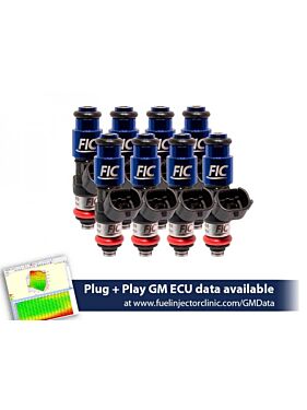 Fuel Injector Clinic 2150CC (240 LBS/HR AT OE 58 PSI Fuel Pressure) FIC Injector Set For LS2 Engines (HIGH-Z)
