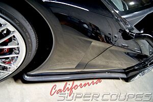 California Super Coupe/ CSC Carbon Fiber Side Skirts & Splash Guard (Corvette C6 Z06, GS, ZR1) 